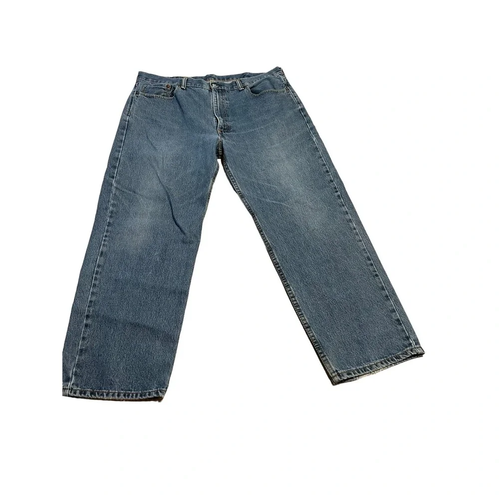 Levis Jeans Mens Size 40x30 Blue Denim Medium Wash 550 Relaxed Fit 100%‎ Cotton